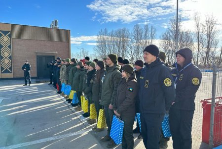 Пограничники Республики Молдова с оркестром поздравили одесских коллег (фото, видео)