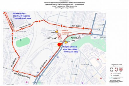 В Одесі призупинено рух трамвая №20 через провал під колією
