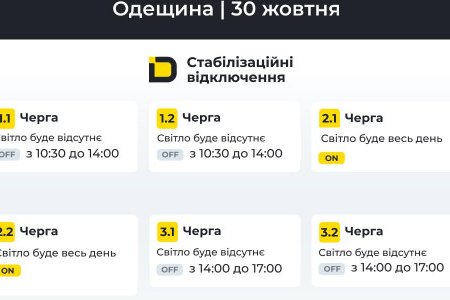 В Одеській області запроваджуються стабілізаційні відключення