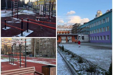 В Одесі триває капітальний ремонт ліцею № 56 на вулиці Тінистій (фото)